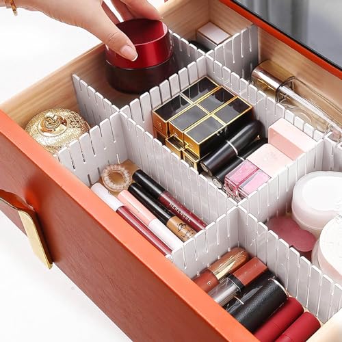 40Pcs Grid Drawer Dividers (White)