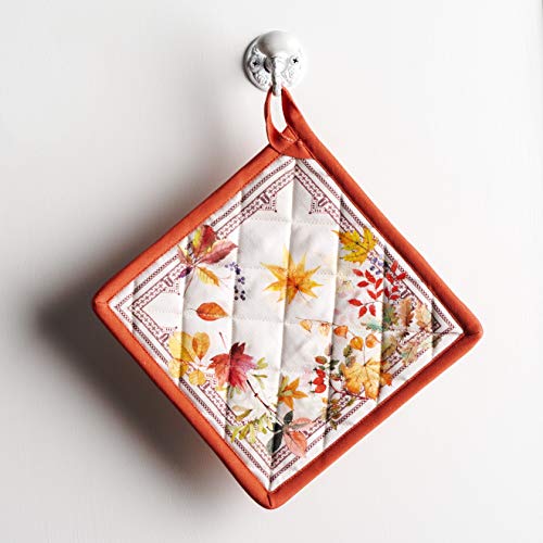 Pot Holders 100% Cotton Potholders (056 - Amarante / 8" x 8" (Pot Holder Pack of 1))