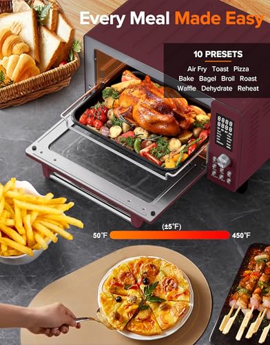 Bravo Pro Smart Air Fryer Toaster Oven Countertop Combo (Cinnamon)