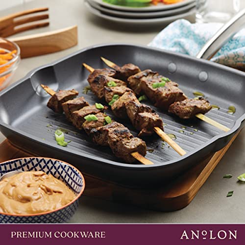 Accolade Forged Hard Anodized Nonstick Square Grill Pan (Grill Pan (11"))