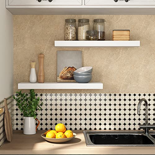 Floating Shelves for Wall (White / 23.6 Inches)