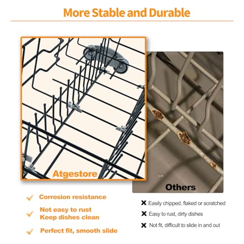 Upgraded WD28X25960 Dishwasher Lower Rack Replacement Parts for GE Dishwasher Bottom Rack Profile Triton XL Monogram Cafe Dishrack GE Dishwasher Rack Lower Drawer Tray With WD35X21041 Rollers