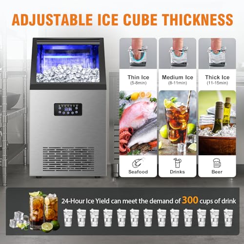 Commercial Ice Maker Machine (120Lbs/24)