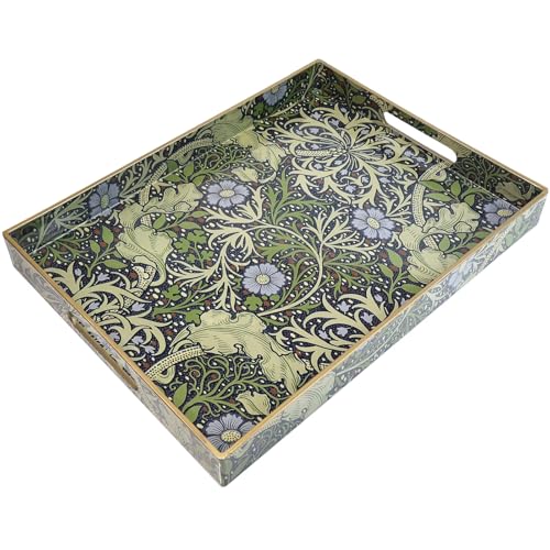 Plastic Serving Tray with Handles for Coffee Table (Multi H)
