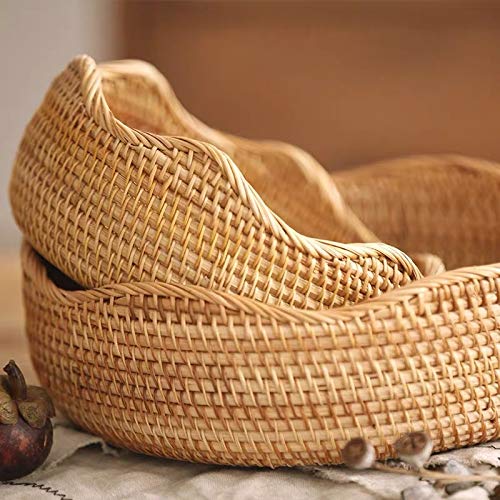 Rattan Bread Basket (Large - Natural)