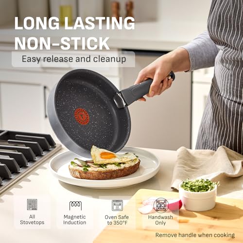 Ingenio Essentials Cookware Set with Detachable (Gray / 11-Piece induction)
