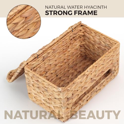 Trash Bag Holder with Scalloped Lid 13 (Light Brown)