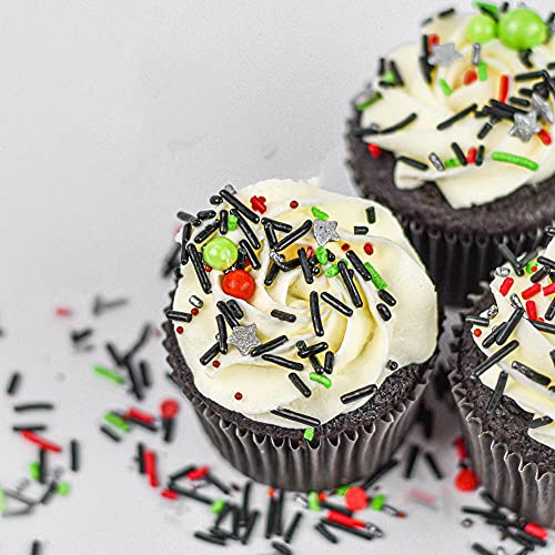 Black Space Wars Sprinkles for Cake Decorating