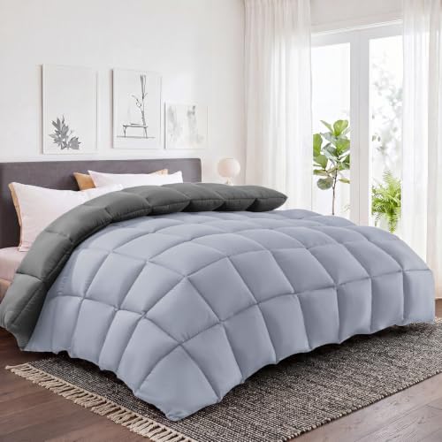 Comforters Queen Size (Dark Grey/Light Grey / Queen（88*88）)