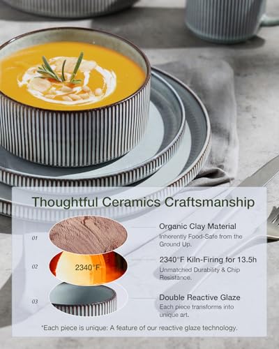 Star Plates and Bowls Sets (Smoky Blue)