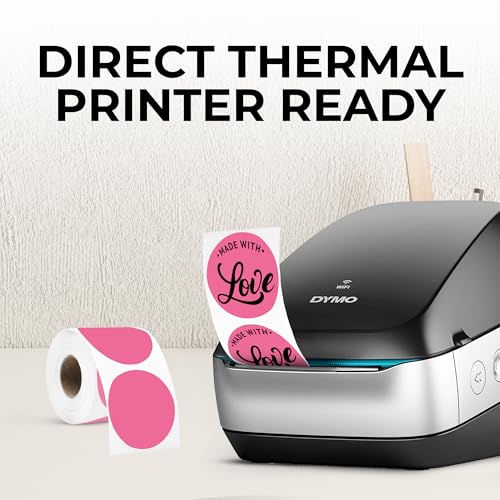 Bright Pink Thermal Labels (Bright Pink / 735 Stickers)