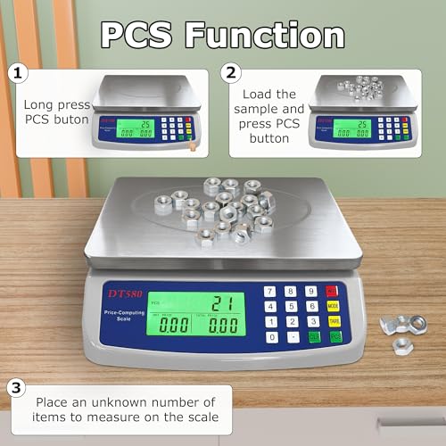 Large Digital Kitchen Scale 40kg (Gray 40kg)