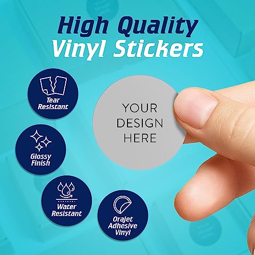 Custom Vinyl Stickers Your Image (100 Count)