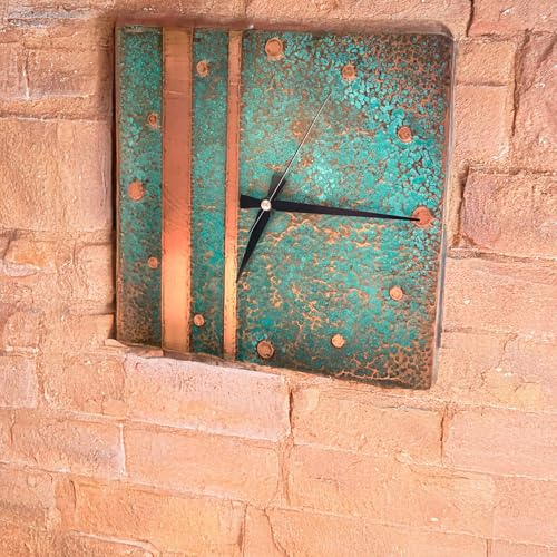 Handmade Copper Wall Clock Artisan Touch in Every Piece (Aged Grace / 11)
