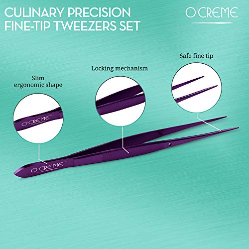 Stainless Steel Kitchen Tweezers with Fine Tip
