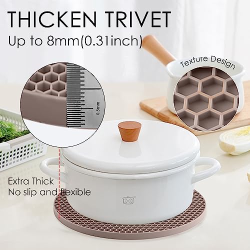Silicone Trivets for Hot Dishes (4 Count)