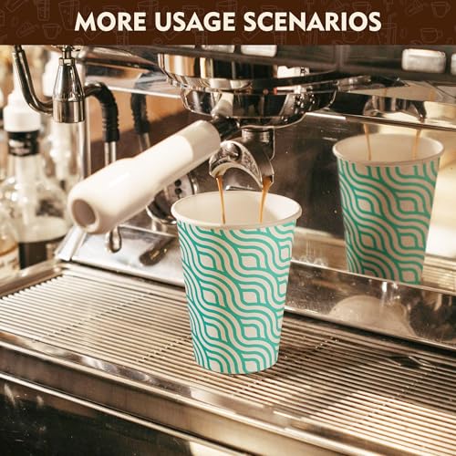 16 oz Coffee Cups with Lids (Green / 16 oz)