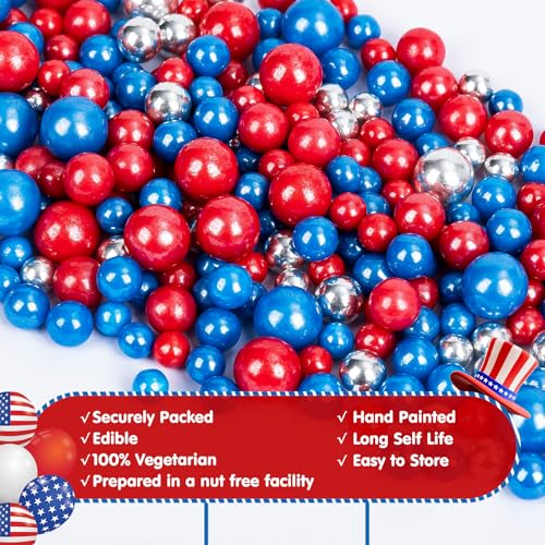 Edible Patriotic Sprinkles (Patriotic Pearl)