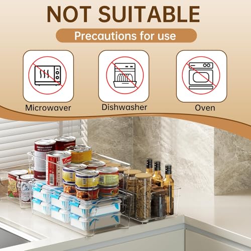 Clear Fridge Organizer (12.4 inch 10 Pack)
