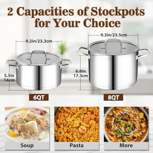 Stainless Steel Stock Pot (8 Quarts)