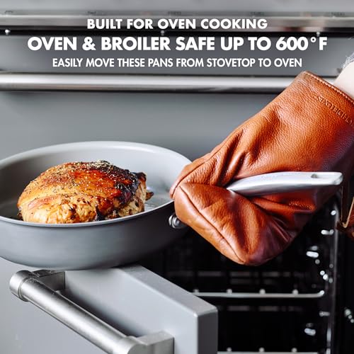 Chatham Hard Anodized Healthy Ceramic Nonstick 10 Piece Cookware Pots and Pans Set