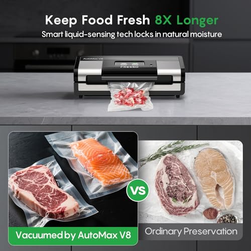 Automatic Vacuum Sealer for Food (Black / Large)