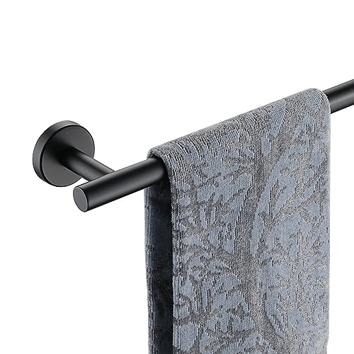Black Bath Towel Bar (Black / 33 Inch)