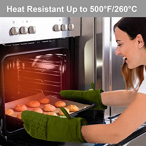 Oven Mitts and Pot Holders 6pcs Set (Olive Drab)