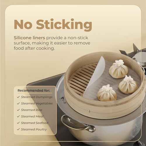 Bamboo Steamer Silicone Liners 12