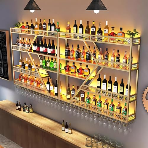 63in Large Wall Mounted Wine Rack