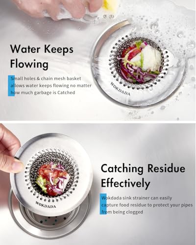 Kitchen Sink Drain Strainer Stopper (Dark Gray Silver)
