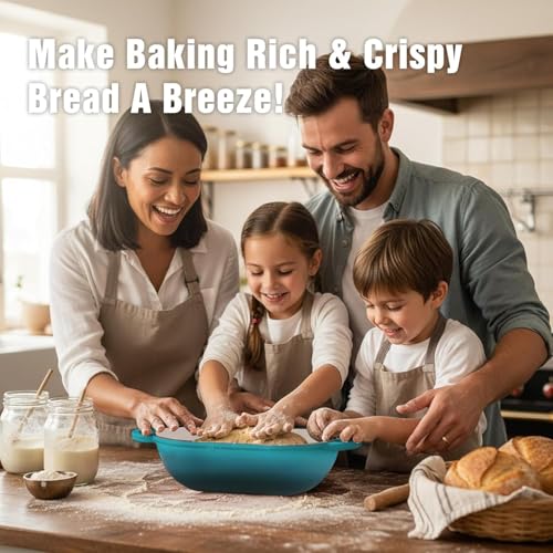 2.5 QT Enameled Cast Iron Sourdough Bread Oven (BlueGreen / 2.5 QT)