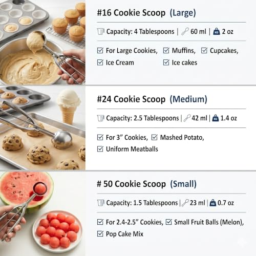 Ice Cream Scoop (3 Count)