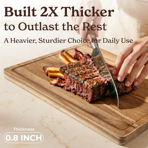 Wood Cutting Board (Brown / 5-Piece)
