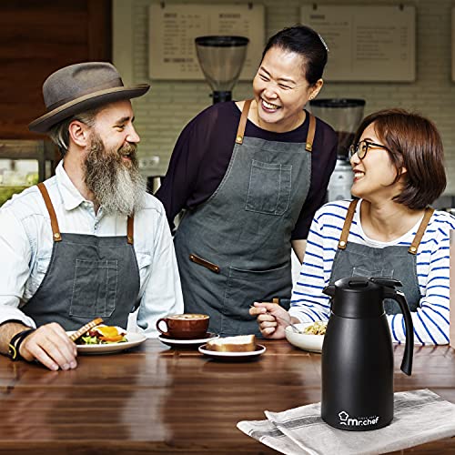 SINCE 1997 MR.CHEF 68Oz Thermal Coffee Carafe (Black / 68 Oz)