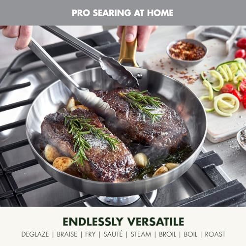Stainless Steel Tri (10" & 12" Frying Pan Skillet Set / Stainless Steel)