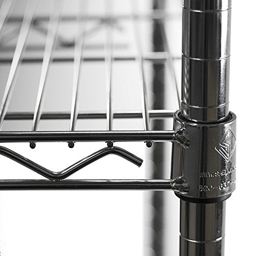 Shelving Inc. 8" d x 12" w Chrome Wire Shelving with 3 Tier Shelves
