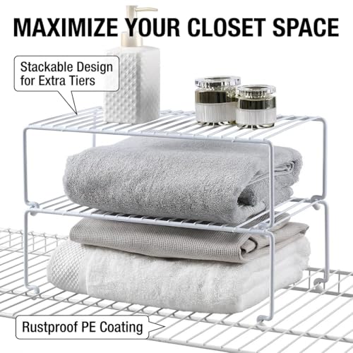 4 Pack Kitchen Cabinet Shelf Riser (4 Count)