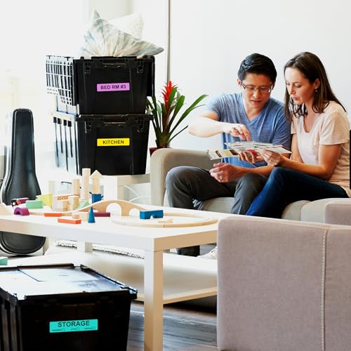 960 Count Color Coding Moving Stickers with 14 Different Living Space Labels (Mov-960 Pcs-16 Rolls)