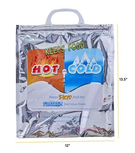 Hot and Cold Insulated Bags for Food Delivery (X Small (Meal Size) / 8 Pack)