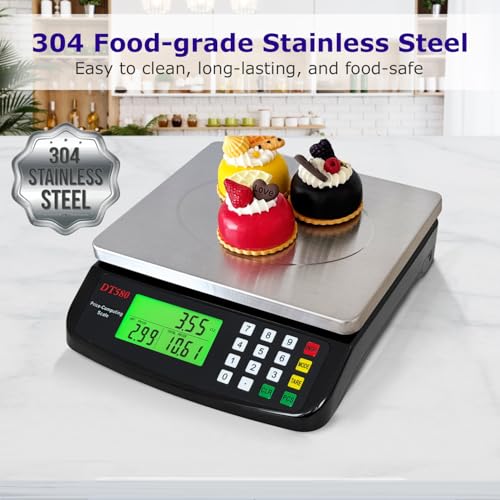Large Digital Kitchen Scale 40kg (Black 40kg)