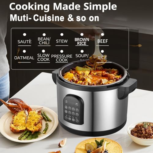 17.8QT Commercial Electric Pressure Cooker stainless steel Pressure Cooker