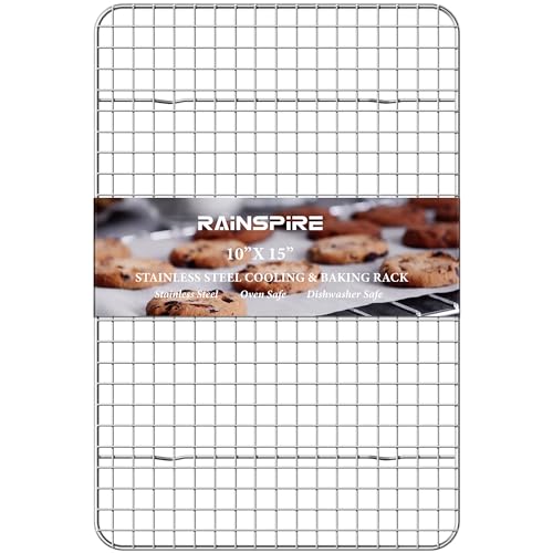 Cooling Racks for Cooking and Baking True 304 Stainless Steel 10"x15" 1Pcs (10"x15")