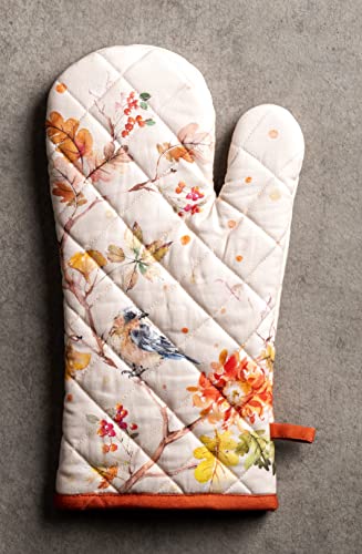Maison d'Hermine Oven Gloves 100% Cotton Oven Mitt (062 - Kelim - Prairie / 7.5" x 13" (Oven Mitt))
