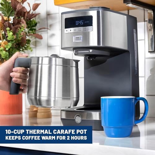 10 Cup Programmable Drip Coffee Maker with Thermal Carafe (Thermal Carafe)
