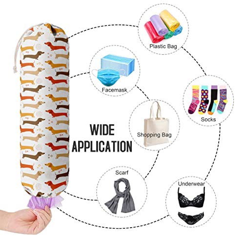 Dog Pattern Grocery Bags Holder Organizer (Dog 09)
