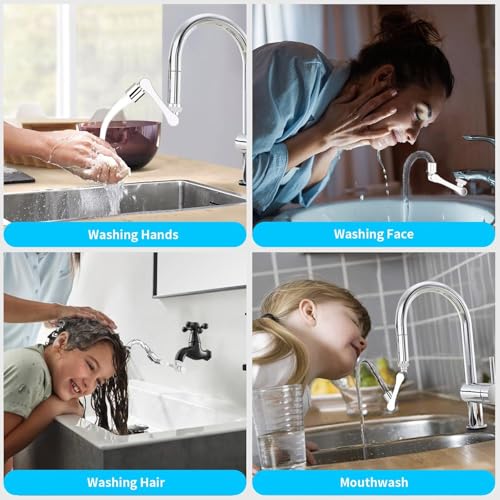 1080° Swivel Faucet Extender (Brass - 1 Pack / 1080-1Mode)