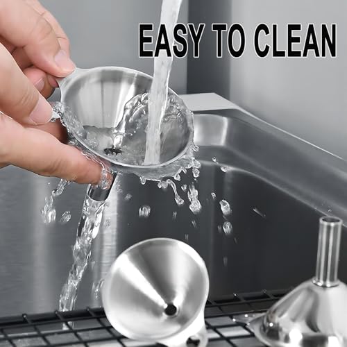 Funnels for Kitchen Bottle Filling (3pcs mini Funnel set)