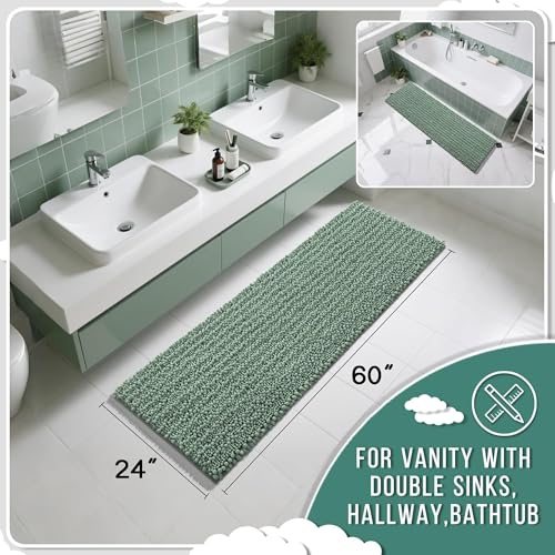Bathroom Runner Rug 60x24 Inch