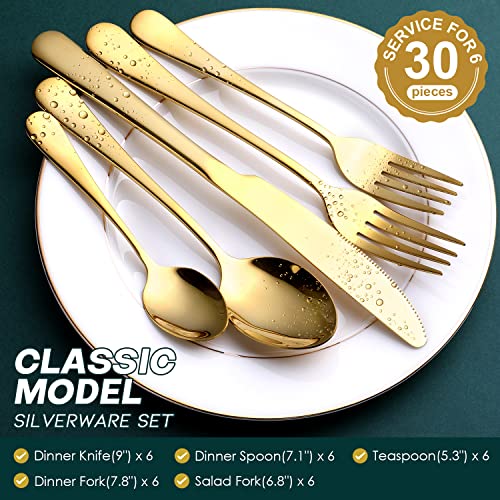 Gold Silverware Set (Gold | 30pcs)